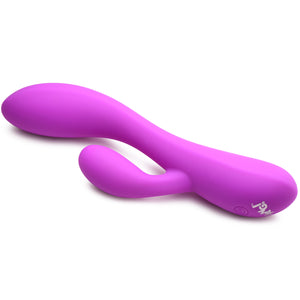 10X Flexible Silicone Rabbit Vibrator - Purple-7