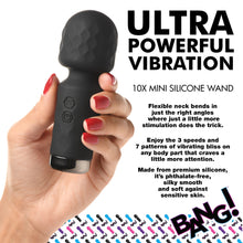Load image into Gallery viewer, 10X Mini Silicone Wand - Black-1