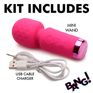 10X Mini Silicone Wand - Pink-7