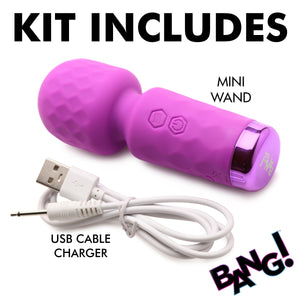 10X Mini Silicone Wand - Purple-7