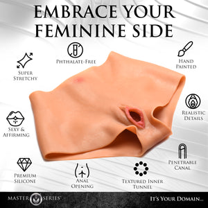 Pussy Panties Silicone Vagina + Ass Panties - Small-3