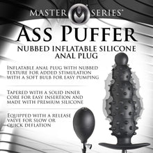 Load image into Gallery viewer, Ass Puffer Nubbed Inflatable Silicone Anal Plug-1