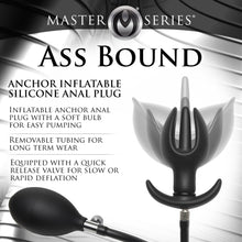 Load image into Gallery viewer, Ass Bound Anchor Inflatable Silicone Anal Plug-1
