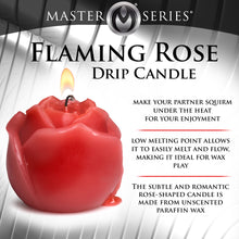 Load image into Gallery viewer, Flaming Rose Drip Candle-1