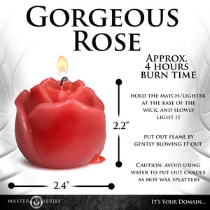 Flaming Rose Drip Candle-3