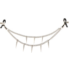 Load image into Gallery viewer, Daggers Double Chain Nipple Clamps-6