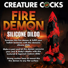 Load image into Gallery viewer, Fire Demon Monster Silicone Dildo-1