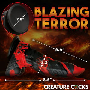 Fire Demon Monster Silicone Dildo-3