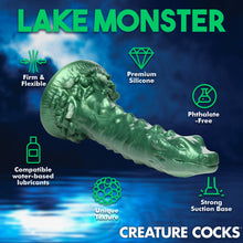 Load image into Gallery viewer, Cockness Monster Lake Creature Silicone Dildo-5