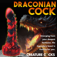 Load image into Gallery viewer, Demon Rising Scaly Dragon Silicone Dildo-2