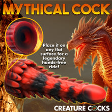 Load image into Gallery viewer, Demon Rising Scaly Dragon Silicone Dildo-5