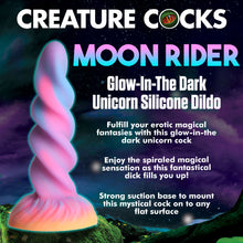 Load image into Gallery viewer, Moon Rider Glow-in-the-dark unicorn Dildo-1