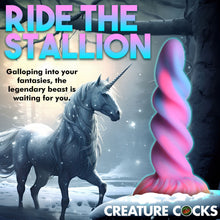 Load image into Gallery viewer, Moon Rider Glow-in-the-dark unicorn Dildo-6