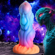 Load image into Gallery viewer, Alien Invader Glow-In-The-Dark Silicone Dildo-0