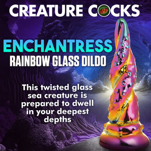 Enchantress Rainbow Glass Dildo-1