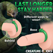 Load image into Gallery viewer, Serpentine Silicone Cock Ring-5