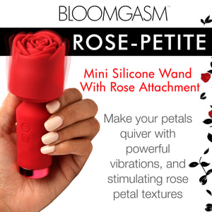 Pleasure Rose-Petite Mini Silicone Rose Wand-1