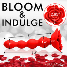 Load image into Gallery viewer, 10X Rose Twirl Vibrating and Rotating Silicone Anal Beads-3