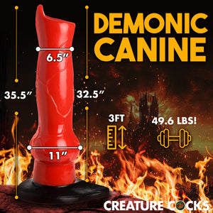 Giant Hell-Hound Canine 3ft Dildo-3