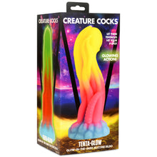 Load image into Gallery viewer, Tenta-Glow Glow-In-The-Dark Silicone Dildo-8