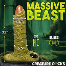 Load image into Gallery viewer, Scaly Swamp Monster 3 Foot Giant Dildo-3