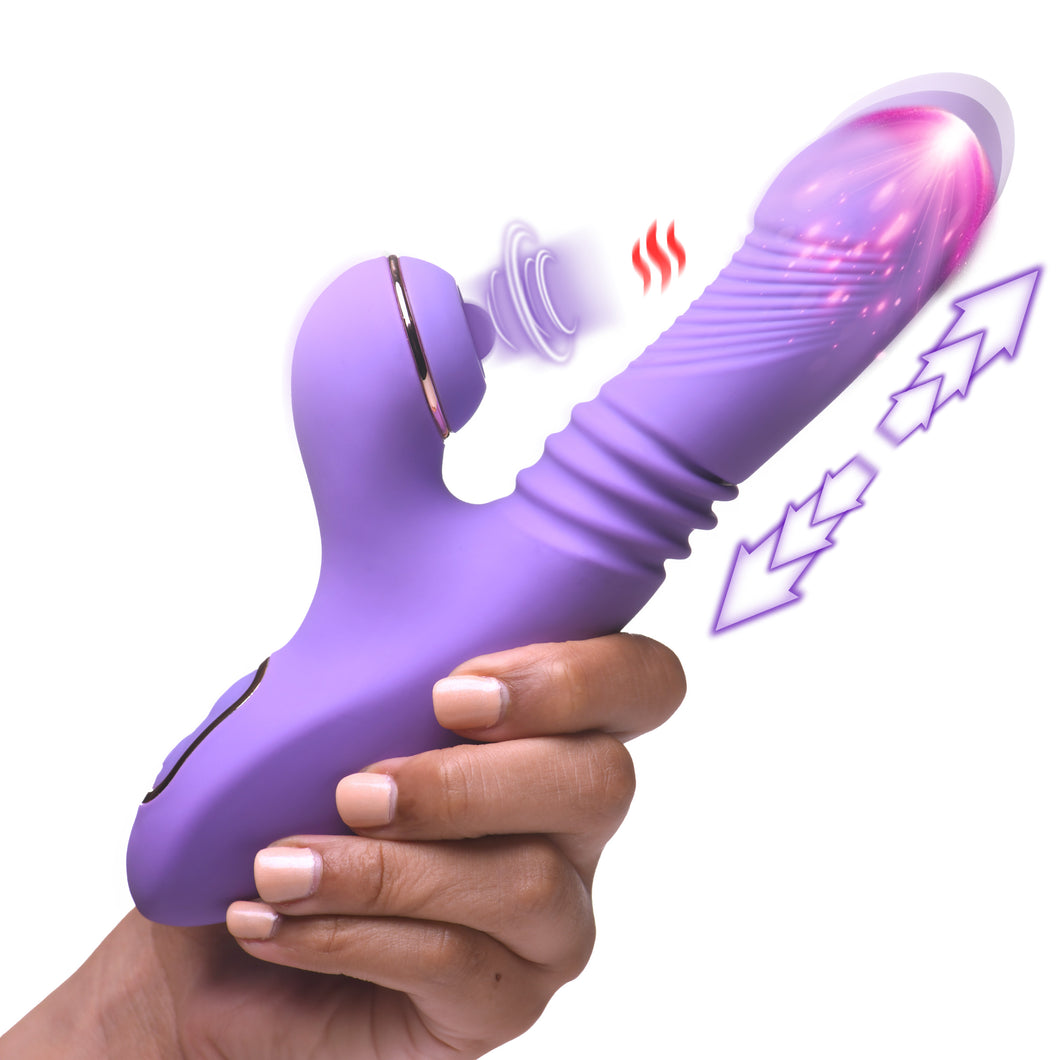 Pro-Thrust Max 14X Thrusting and Pulsing Silicone Rabbit-0