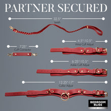 Load image into Gallery viewer, Lover&#39;s Restraints Set - Red-3