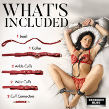 Load image into Gallery viewer, Lover&#39;s Restraints Set - Red-6