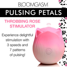 Load image into Gallery viewer, Pulsing Petals Throbbing Rose Clit Stimulator - Pink-1