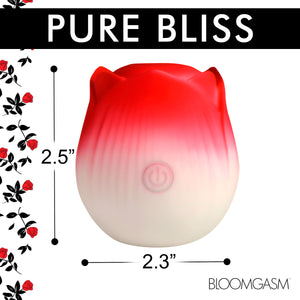 Pulsing Petals Throbbing Rose Clit Stimulator - Red-3