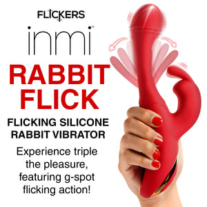 Flicking Silicone Rabbit Vibrator-1
