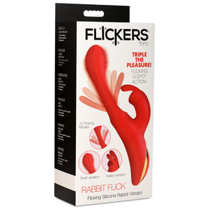 Flicking Silicone Rabbit Vibrator-8