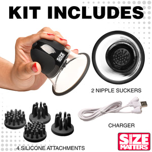 10X Rotating Nipple Suckers with 4 Attachments-7