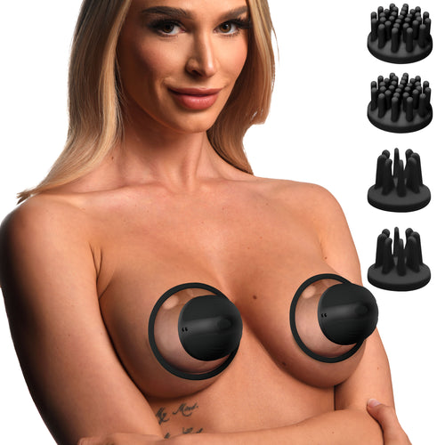 10X Rotating Nipple Suckers with 4 Attachments-0