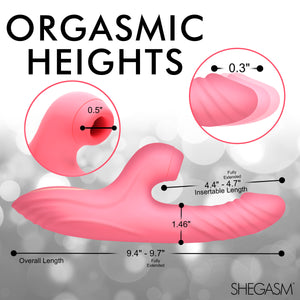 Candy-Thrust Silicone Thrusting and Sucking Rabbit Vibrator-3