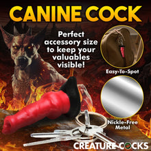Load image into Gallery viewer, Hell Hound Mini Dildo Key Chain-5