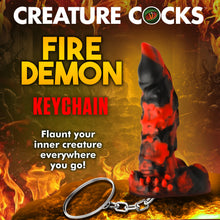 Load image into Gallery viewer, Fire Demon Mini Dildo Key Chain-1