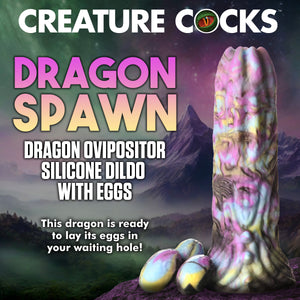 Dragon Spawn Ovipositor Silicone Dildo with Eggs-1