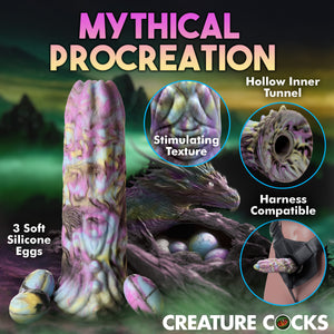 Dragon Spawn Ovipositor Silicone Dildo with Eggs-5