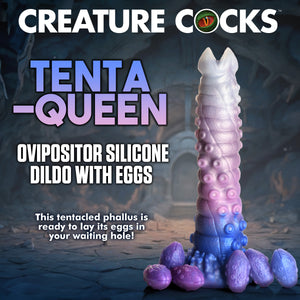 Tenta-Queen Ovipositor Silicone Dildo with Eggs-1