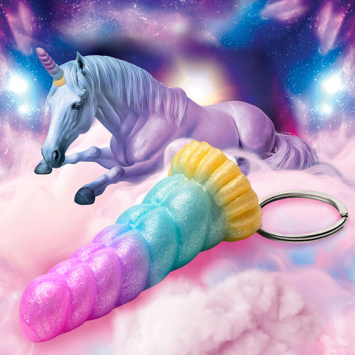 Mystique Unicorn Mini Dildo Key Chain-0