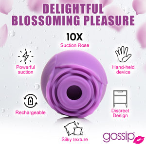 10X Rose Flirt Silicone Clitoral Stimulator-4