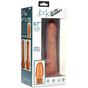 8.7 Inch Dual Density Uncut Dildo with Balls-8