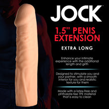 Load image into Gallery viewer, Extra Long 1.5 Inch Penis Extension - Light-1