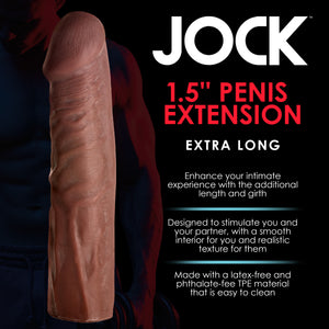 Extra Long 1.5 Inch Penis Extension - Dark-1