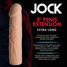 Load image into Gallery viewer, Extra Long 3 Inch Penis Extension - Light-1