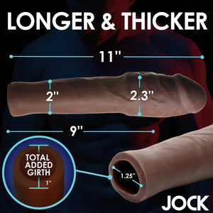 Extra Thick 2 Inch Penis Extension - Dark-2