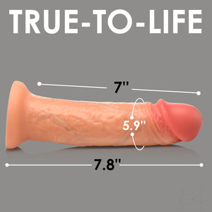 Real Skin Silicone Dildo - 8 Inch-2