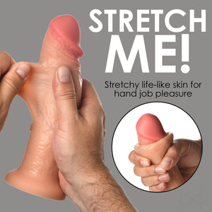 Real Skin Silicone Dildo - 8 Inch-6