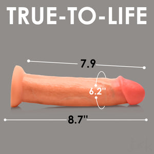 Real Skin Silicone Dildo - 8.5 Inch-2